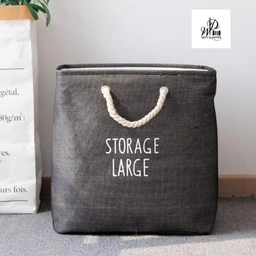 FOLDABLE RECTANGULAR LAUNDRY BASKET