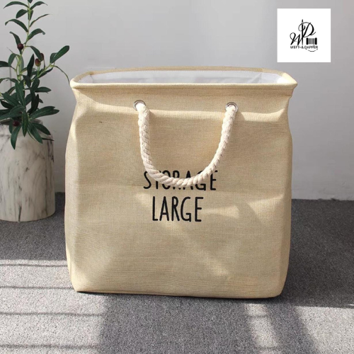 FOLDABLE RECTANGULAR LAUNDRY BASKET